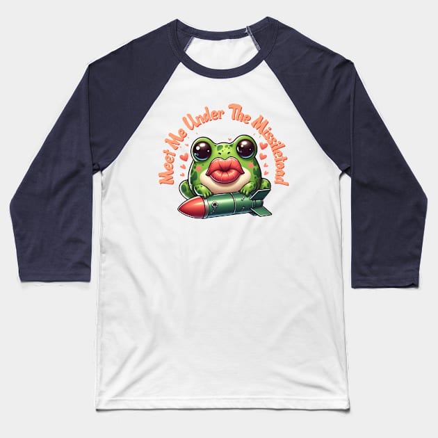 Meet Me Under The MissileToad Illustration Baseball T-Shirt by Dmytro